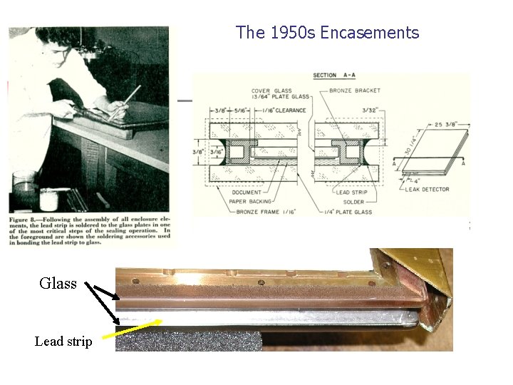 The 1950 s Encasements Glass Lead strip 