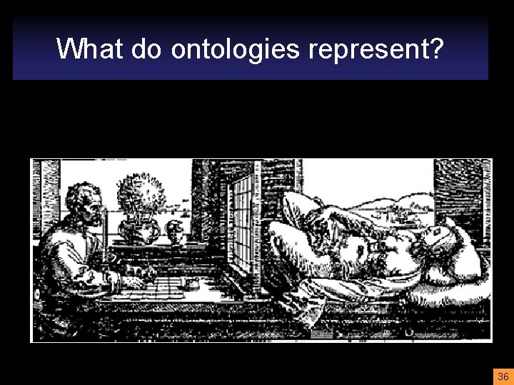 What do ontologies represent? 36 