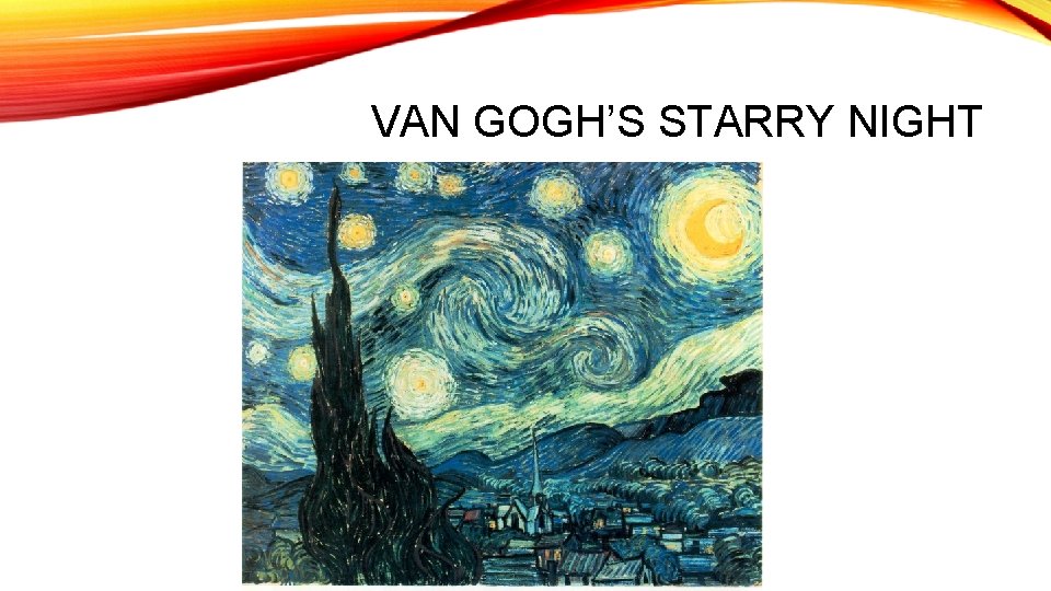 VAN GOGH’S STARRY NIGHT 