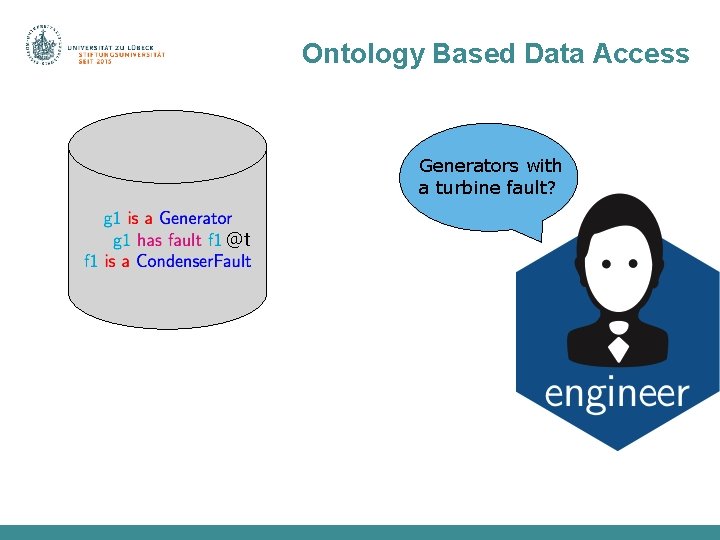 Ontology Based Data Access Generators with a turbine fault? @t 