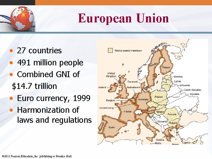 European Union • 27 countries • 491 million people • Combined GNI of $14.