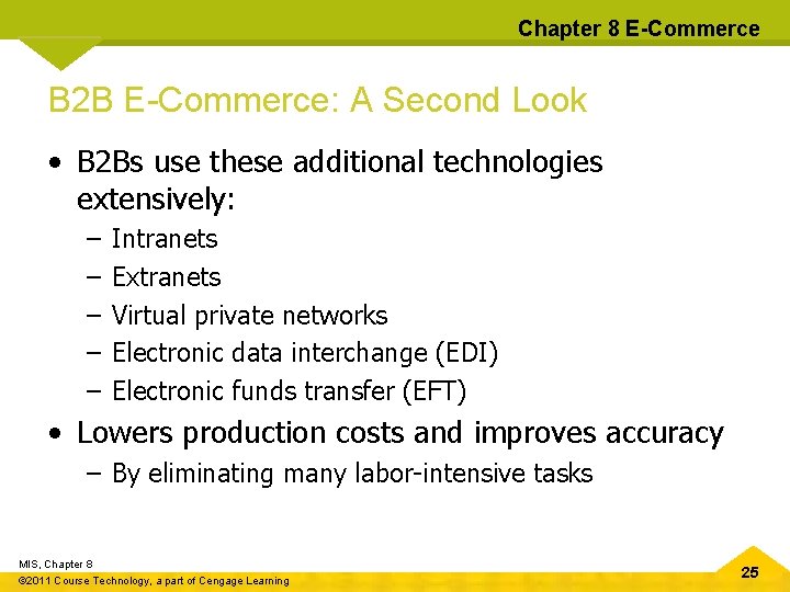 Chapter 8 E-Commerce B 2 B E-Commerce: A Second Look • B 2 Bs