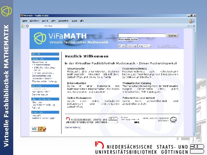 Virtuelle Fachbibliothek MATHEMATIK 