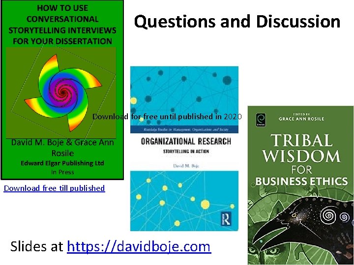 Questions and Discussion Download for free until published in 2020 Download free till published