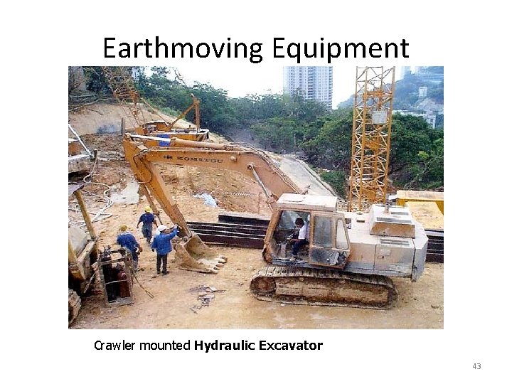 Earthmoving Equipment Crawler mounted Hydraulic Excavator 43 