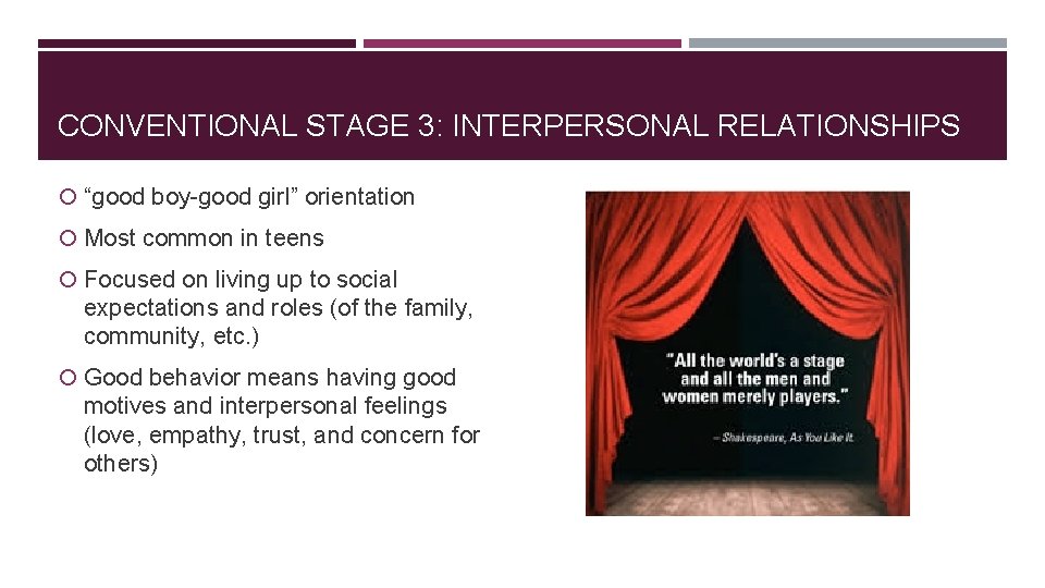 KOHLBERGS THEORY OF MORAL DEVELOPMENT MRS PELLETIER ENGLISH