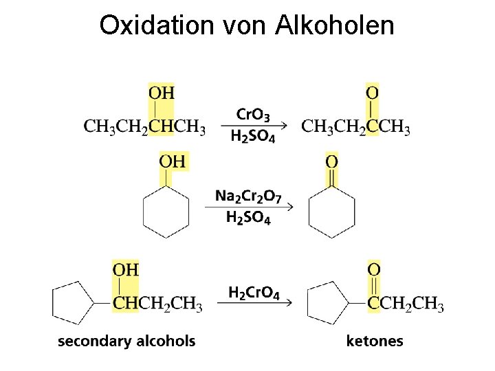 Oxidation von Alkoholen 