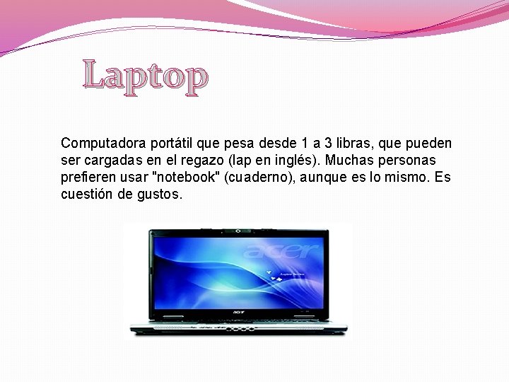 Laptop Computadora portátil que pesa desde 1 a 3 libras, que pueden ser cargadas