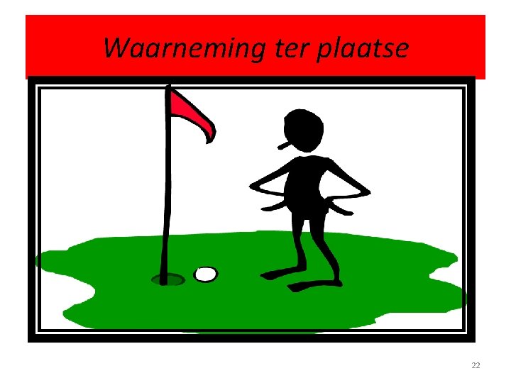 Waarneming ter plaatse 22 