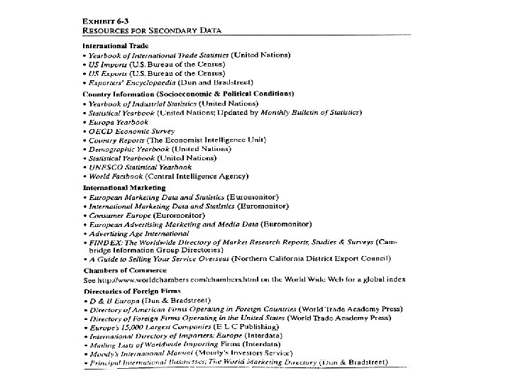 Chapter 6 Kotabe & Helsen's Global Marketing Management, Third Edition, 2004 10 