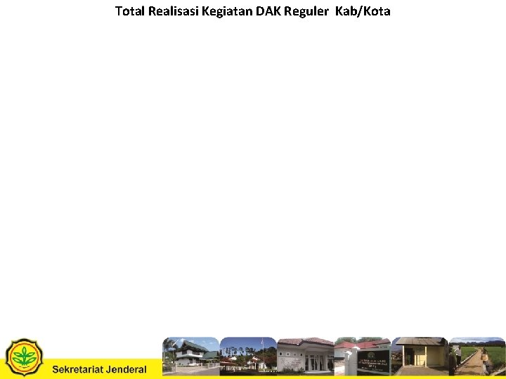 Total Realisasi Kegiatan DAK Reguler Kab/Kota 