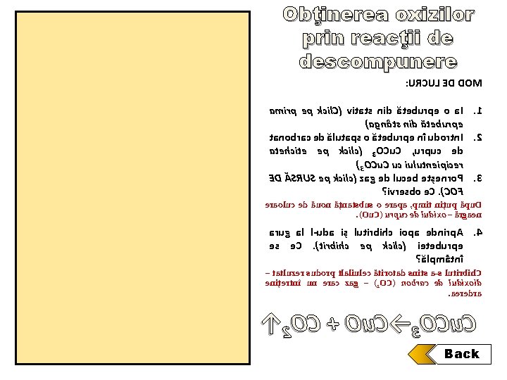 Obţinerea oxizilor prin reacţii de descompunere : URCUL ED DOM amirp ep kcil. C( Obţinerea oxizilor prin reacţii de descompunere : URCUL ED DOM amirp ep kcil. C(