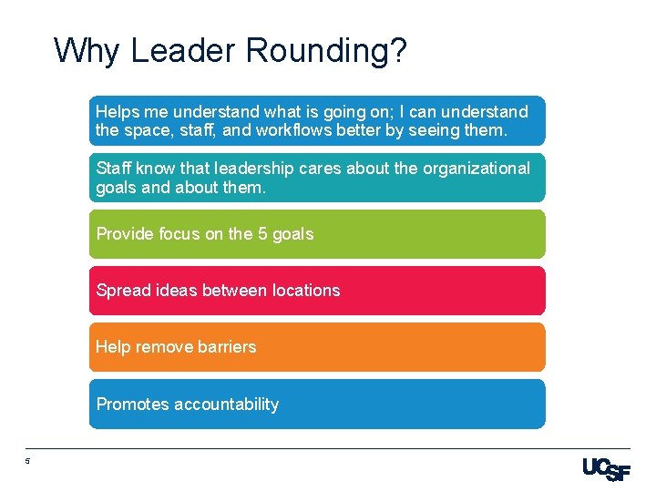 Why Leader Rounding? Helps me understand what is going on; I can understand the