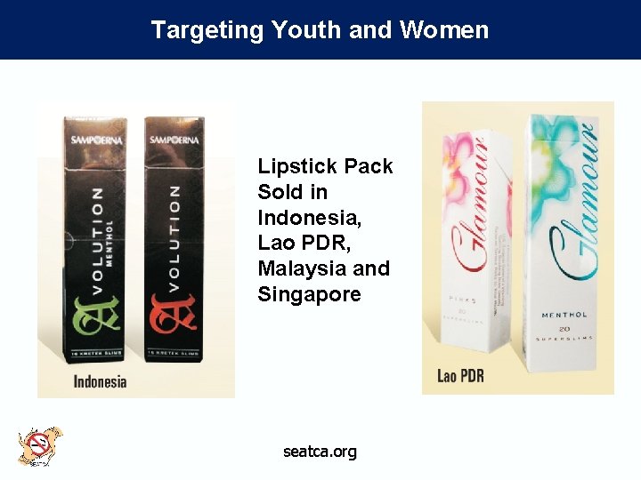 Targeting Youth and Women Lipstick Pack Sold in Indonesia, Lao PDR, Malaysia and Singapore