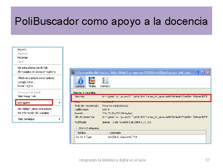 Poli. Buscador como apoyo a la docencia Integrando la biblioteca digital en el aula