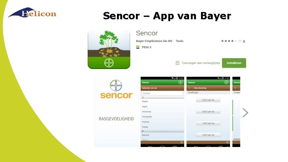 Sencor – App van Bayer 