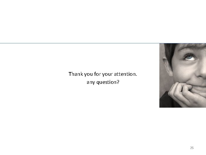 Thank you for your attention. any question? 25 