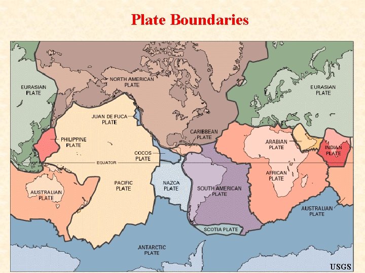 Plate Boundaries USGS Plate Boundaries USGS