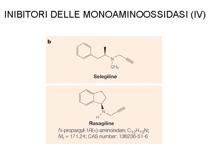 INIBITORI DELLE MONOAMINOOSSIDASI (IV) 