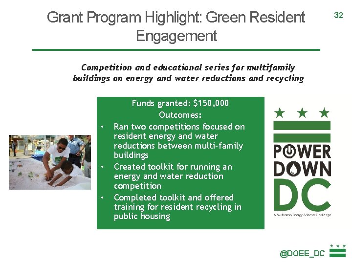 Grant Program Highlight: Green Resident Engagement Competition and educational series for multifamily buildings on