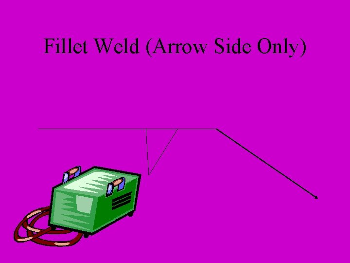 Fillet Weld (Arrow Side Only) Fillet Weld (Arrow Side Only)