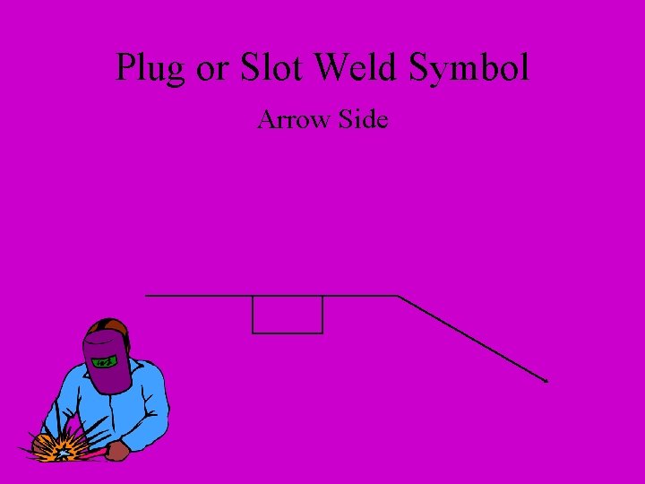 Plug or Slot Weld Symbol Arrow Side 