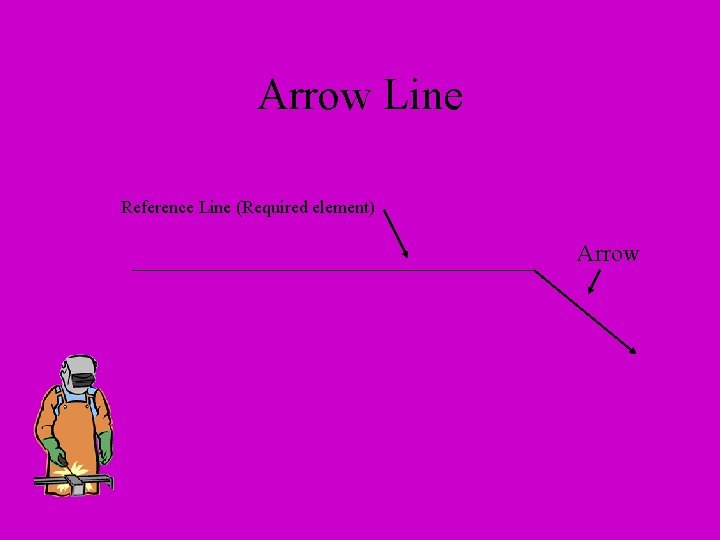 Arrow Line Reference Line (Required element) Arrow 