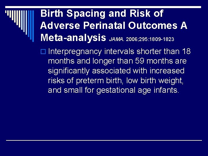Premature Birth and Low Birth Weight Prevention Family