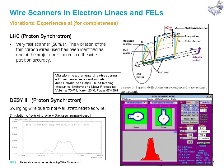 Wire Scanners in Electron Linacs and FELs Vibrations: Experiences at (for completeness) LHC (Proton