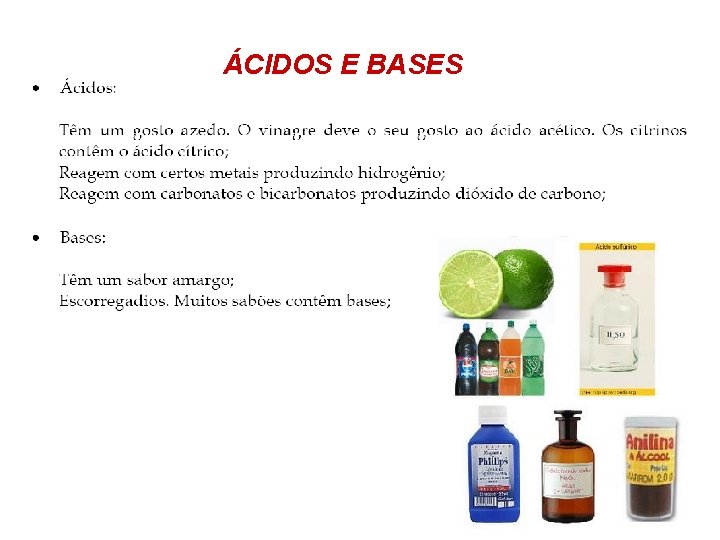 ÁCIDOS E BASES 