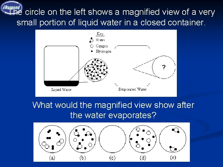 The circle on the left shows a magnified view of a very small portion