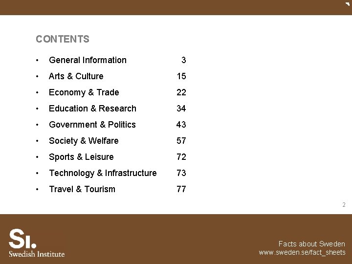 CONTENTS • General Information • Arts & Culture 15 • Economy & Trade 22