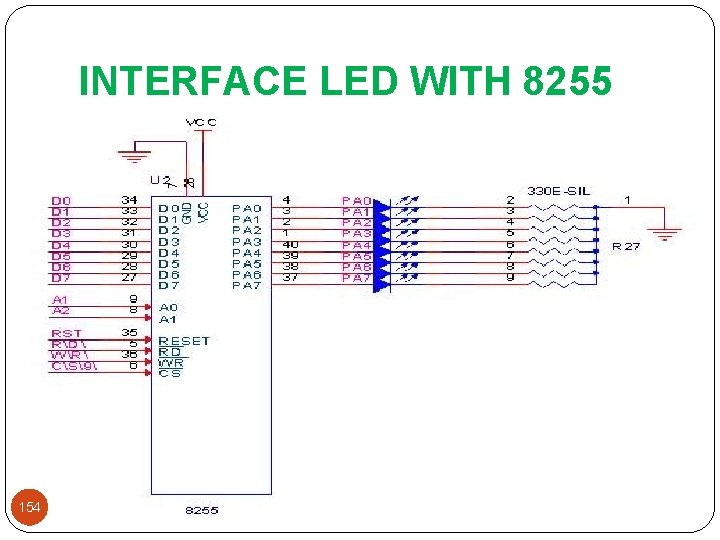 INTERFACE LED WITH 8255 154 