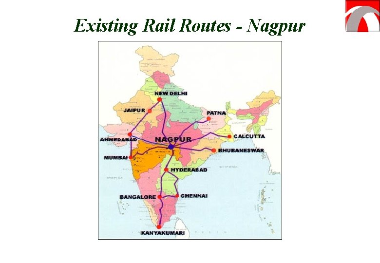 Existing Rail Routes - Nagpur 