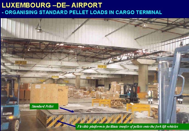 LUXEMBOURG –DE– AIRPORT - ORGANISING STANDARD PELLET LOADS IN CARGO TERMINAL Standard Pellet Flexible