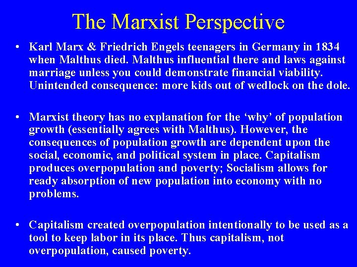 The Marxist Perspective • Karl Marx & Friedrich Engels teenagers in Germany in 1834 The Marxist Perspective • Karl Marx & Friedrich Engels teenagers in Germany in 1834
