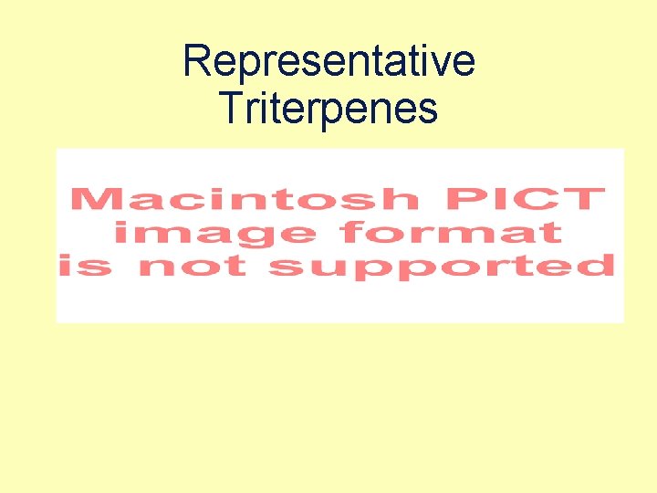 Representative Triterpenes 