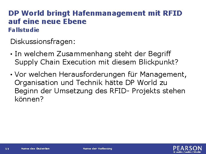 DP World bringt Hafenmanagement mit RFID auf eine neue Ebene Fallstudie Diskussionsfragen: 51 •