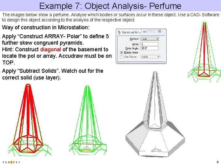 Example 7: Object Analysis- Perfume The images below show a perfume. Analyse which bodies