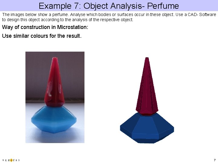 Example 7: Object Analysis- Perfume The images below show a perfume. Analyse which bodies