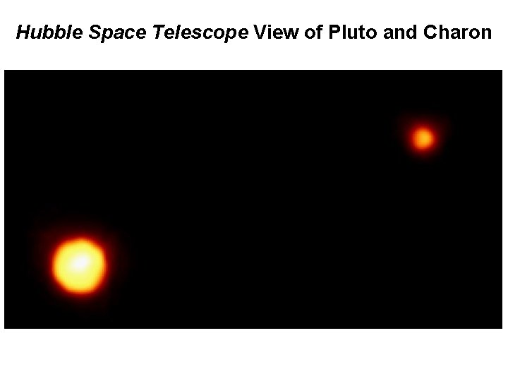 Hubble Space Telescope View of Pluto and Charon 