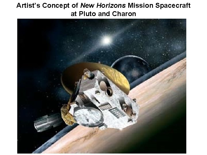 Artist’s Concept of New Horizons Mission Spacecraft at Pluto and Charon 