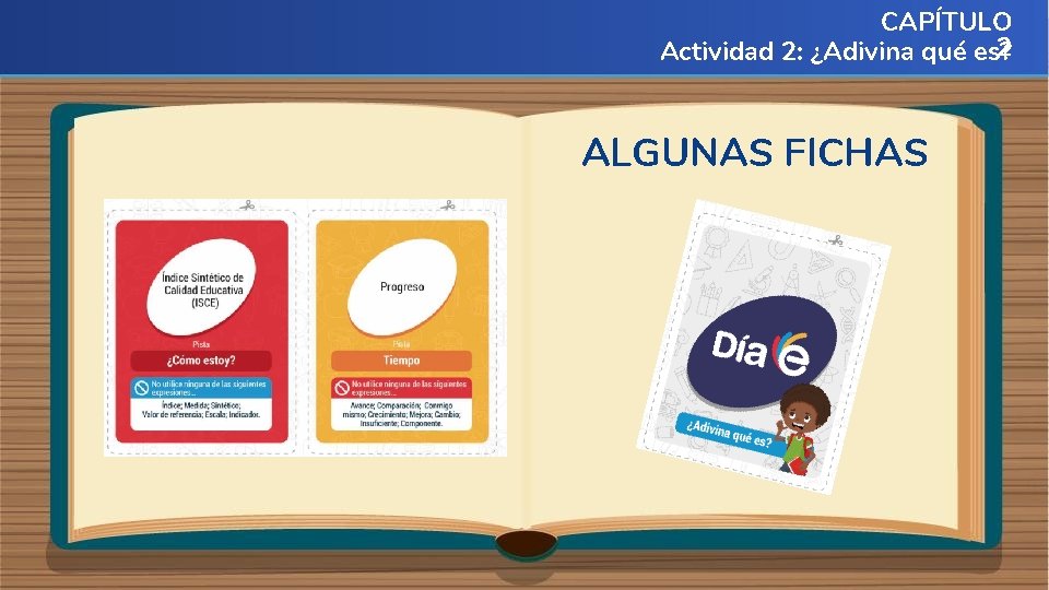 CAPÍTULO 2 Actividad 2: ¿Adivina qué es? ALGUNAS FICHAS 