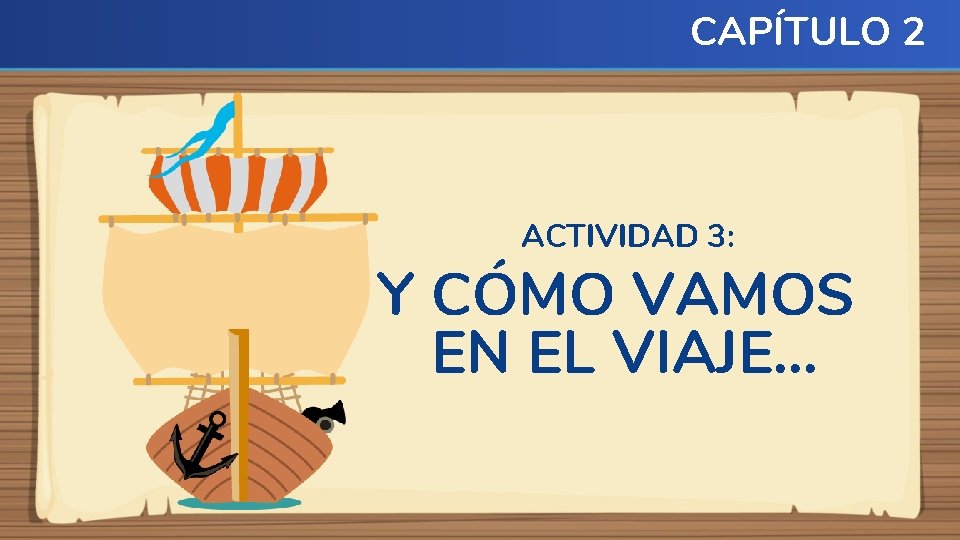 CAPÍTULO 2 ACTIVIDAD 3: Y CÓMO VAMOS EN EL VIAJE… 