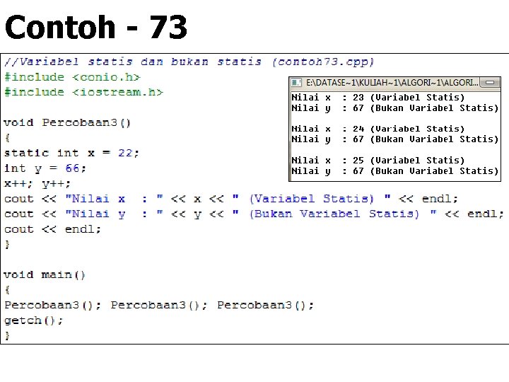 Contoh - 73 