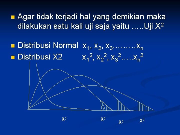 n Agar tidak terjadi hal yang demikian maka dilakukan satu kali uji saja yaitu