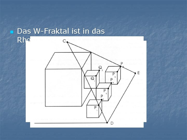 n Das W-Fraktal ist in das Rhombendodekaeder eingebettet. 