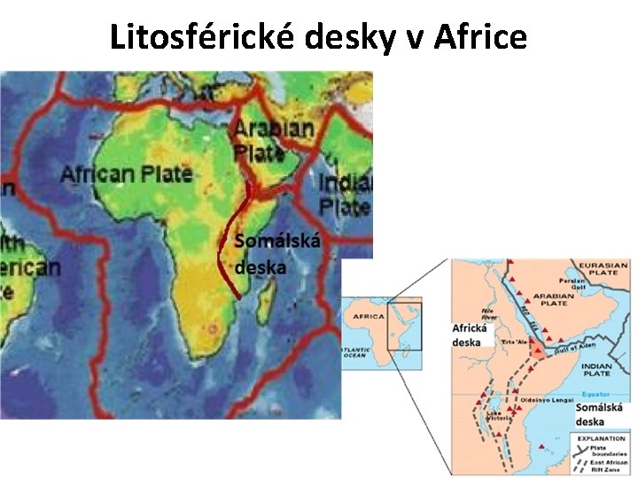 Litosférické desky v Africe 