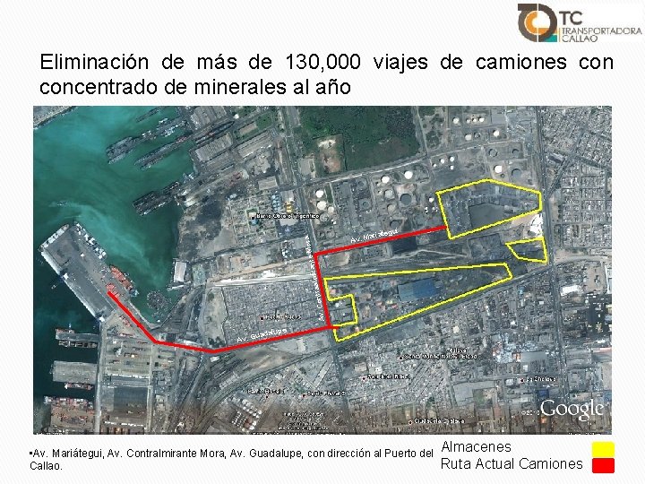 ora ante M aalmir tr n o C Av. Eliminación de más de 130,