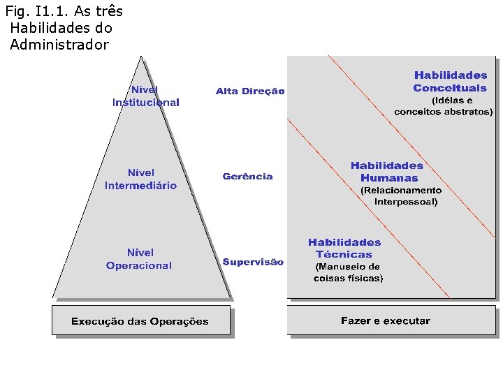 Fig. I 1. 1. As três Habilidades do Administrador 